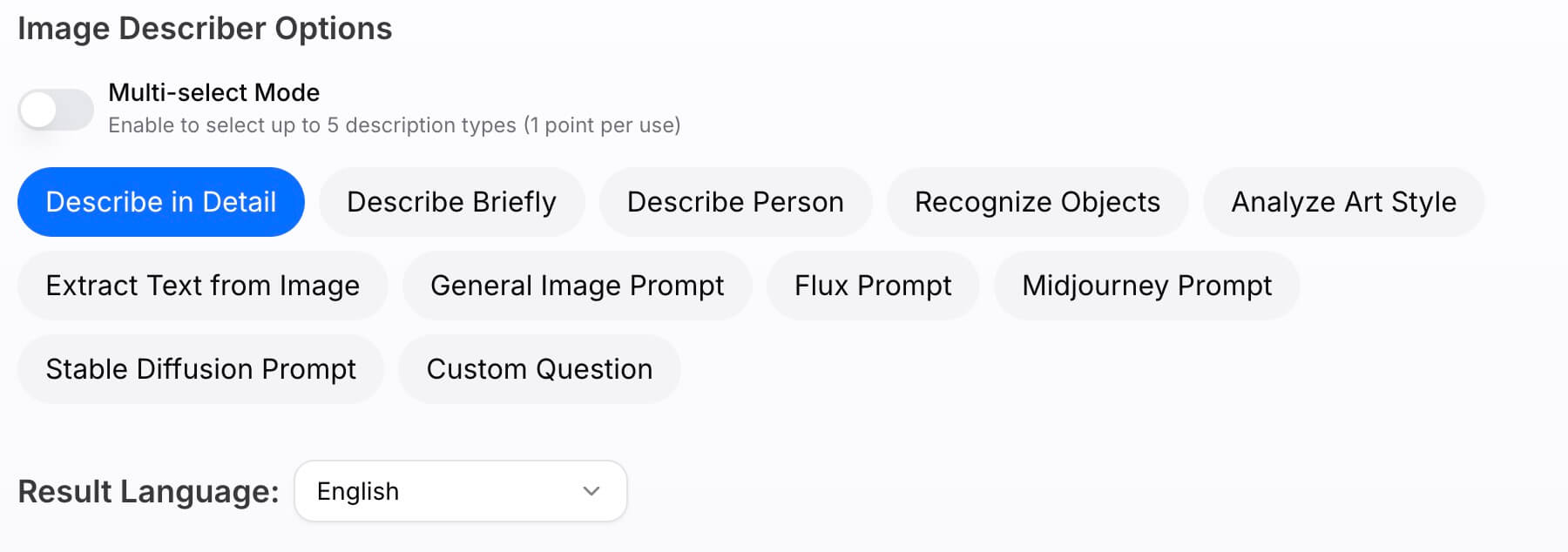 How to describe image step 2